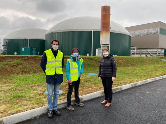 Visite de la centrale biogaz de l’Aumaillerie au Sud-Est de Fougères