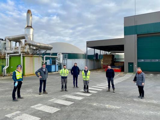 Visite de la centrale biogaz d'Engie Bioz à Montauban-de-Bretagne