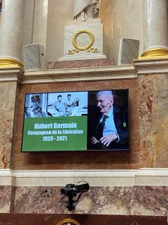 Hommage de l'Assemblée nationale à Hubert Germain, dernier compagnon de la Libération