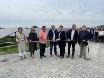 Inauguration du parc solaire de Point-Clos à #Gaël sur un ancien centre d’enfouissement de déchets : une belle réalisation au service de la transition...