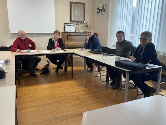 Rencontre avec des maires à Saint-Gonlay