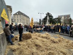 Rassemblement de la Confédération paysanne à Rennes