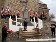 Cérémonie d'hommage aux morts pour la France à Trévérien