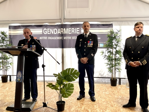Prise de commandement du groupement de gendarmerie départementale d’Ille-et-Vilaine par le colonel Nicolas Bénévent