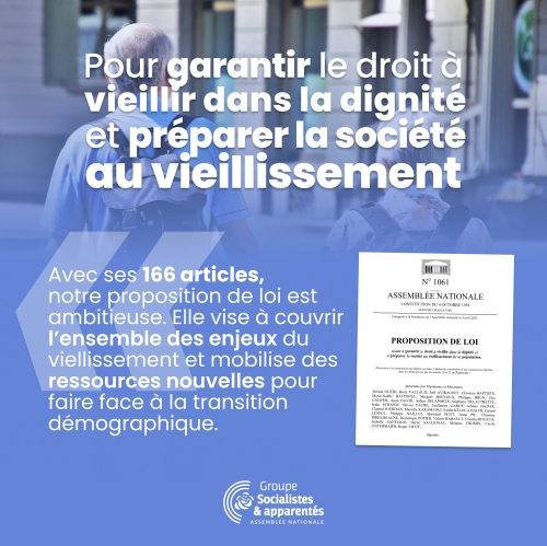 Grand âge : voici notre proposition de loi
