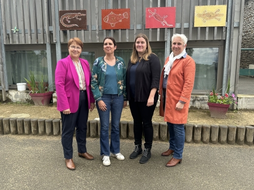 Visite de l'école Fanny Dufeuil à Mesnil Roc'h