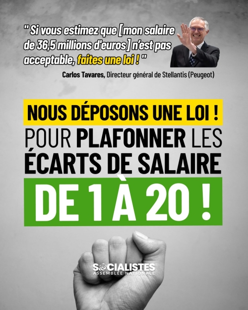 Encadrer les écarts de salaire : notre proposition de loi