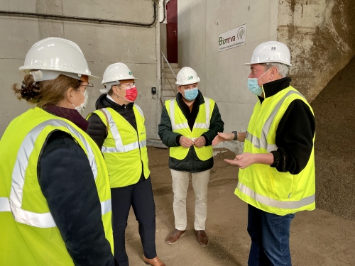 Visite de l'Unité de valorisation énergétique et organique à Gaël