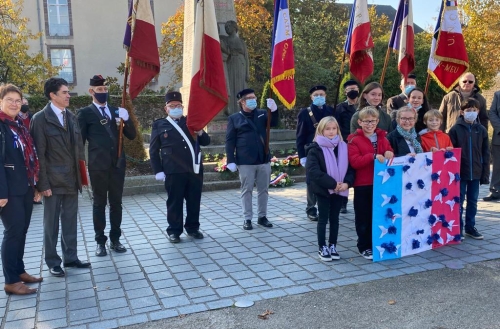 103e anniversaire de l'Armistice du 11 novembre 1918 à Montfort-sur-Meu