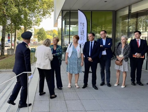 Visite ministérielle à l'IRSET et au CHU à Rennes