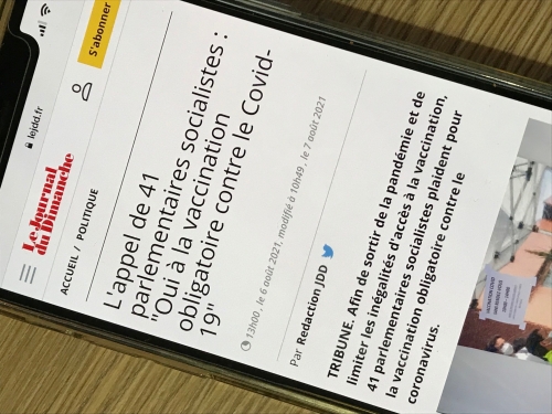Tribune : Oui à la vaccination obligatoire contre le Covid-19 dans le JDD