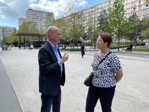 Marche urbaine dans le quartier de Villejean à Rennes
