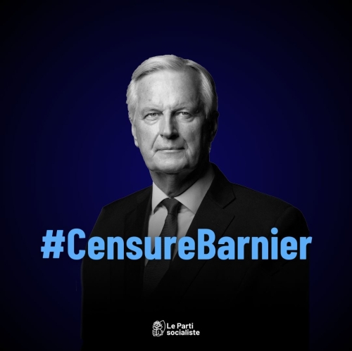 Motion de censure contre le Gouvernement Barnier