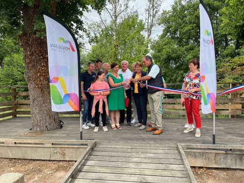 Inauguration de la mare et de l'éco-festival Du bruit dans la vallée à Montauban-de-Bretagne