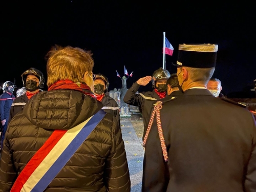 Cérémonies de la Sainte-Barbe à Saint-Méen-le-Grand et à Bédée