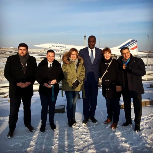 Déplacement à l'aéroport de Paris-Charles de Gaulle