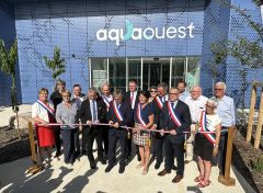 Inauguration du centre aquatique intercommunal Aquaouest à Pacé