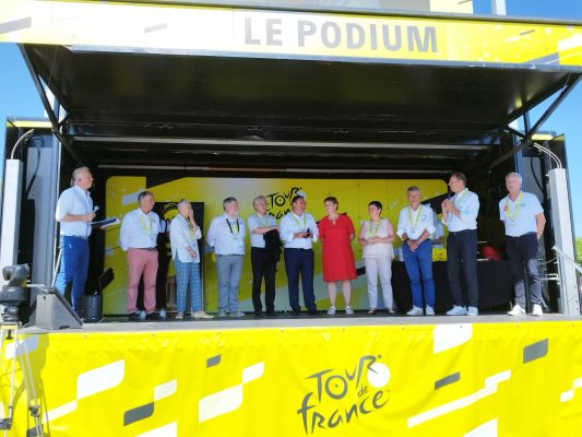 Étape du Tour de France cycliste à Saint-Méen-le-Grand