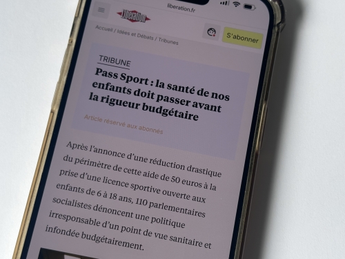 Pass Sport : la santé de nos enfants doit passer avant la rigueur budgétaire