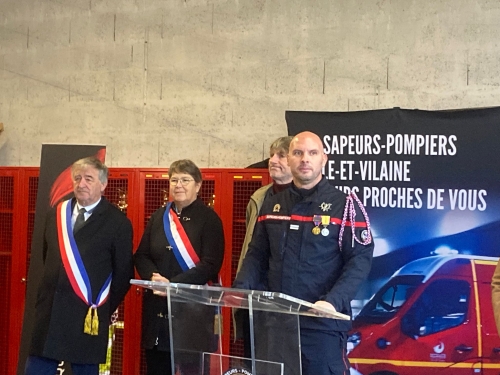 Cérémonie de la Sainte-Barbe à Pacé