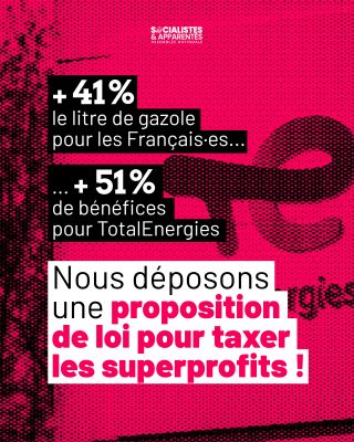 Notre proposition de loi pour taxer les superprofits