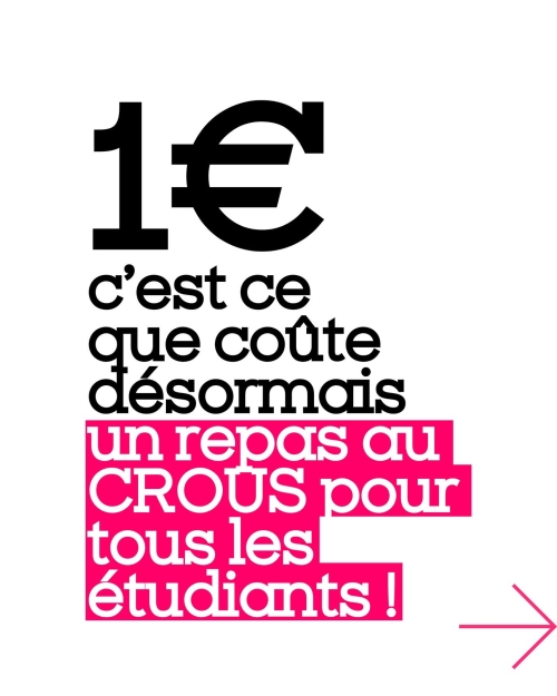 Le repas à 1 euro est enfin accessible pour tous les étudiants !