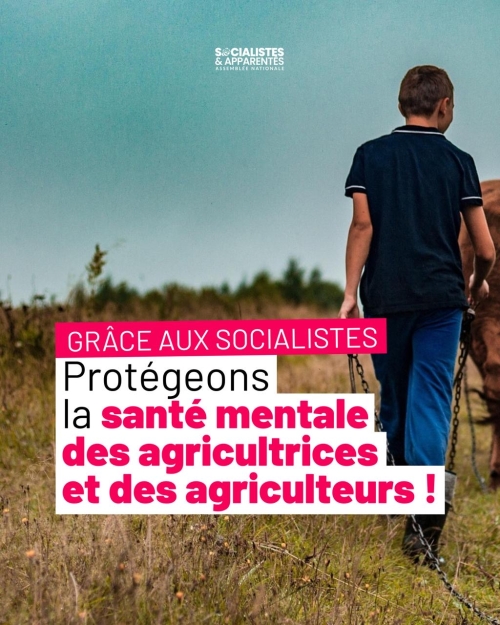 Santé mentale des agriculteurs : adoption de notre proposition de loi