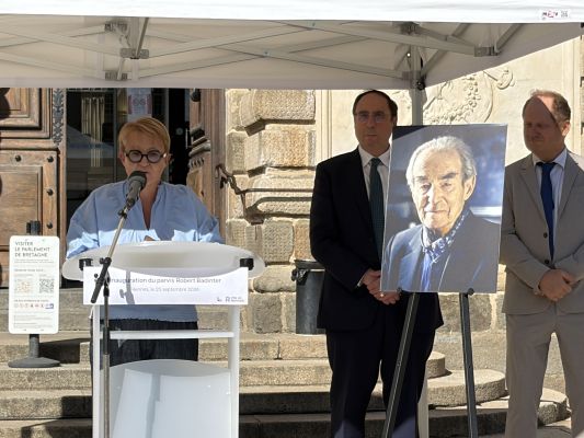 Rennes : inauguration du parvis Robert Badinter
