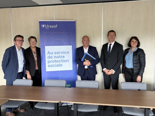 Rencontre avec le président et le directeur de l'URSSAF Bretagne à Rennes