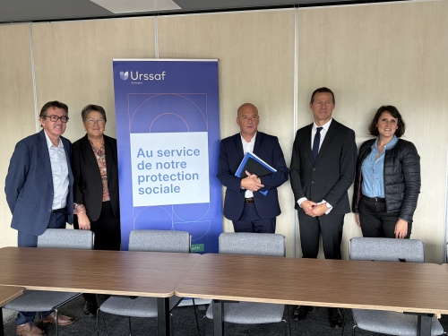 Rencontre avec le président et le directeur de l'URSSAF Bretagne à Rennes